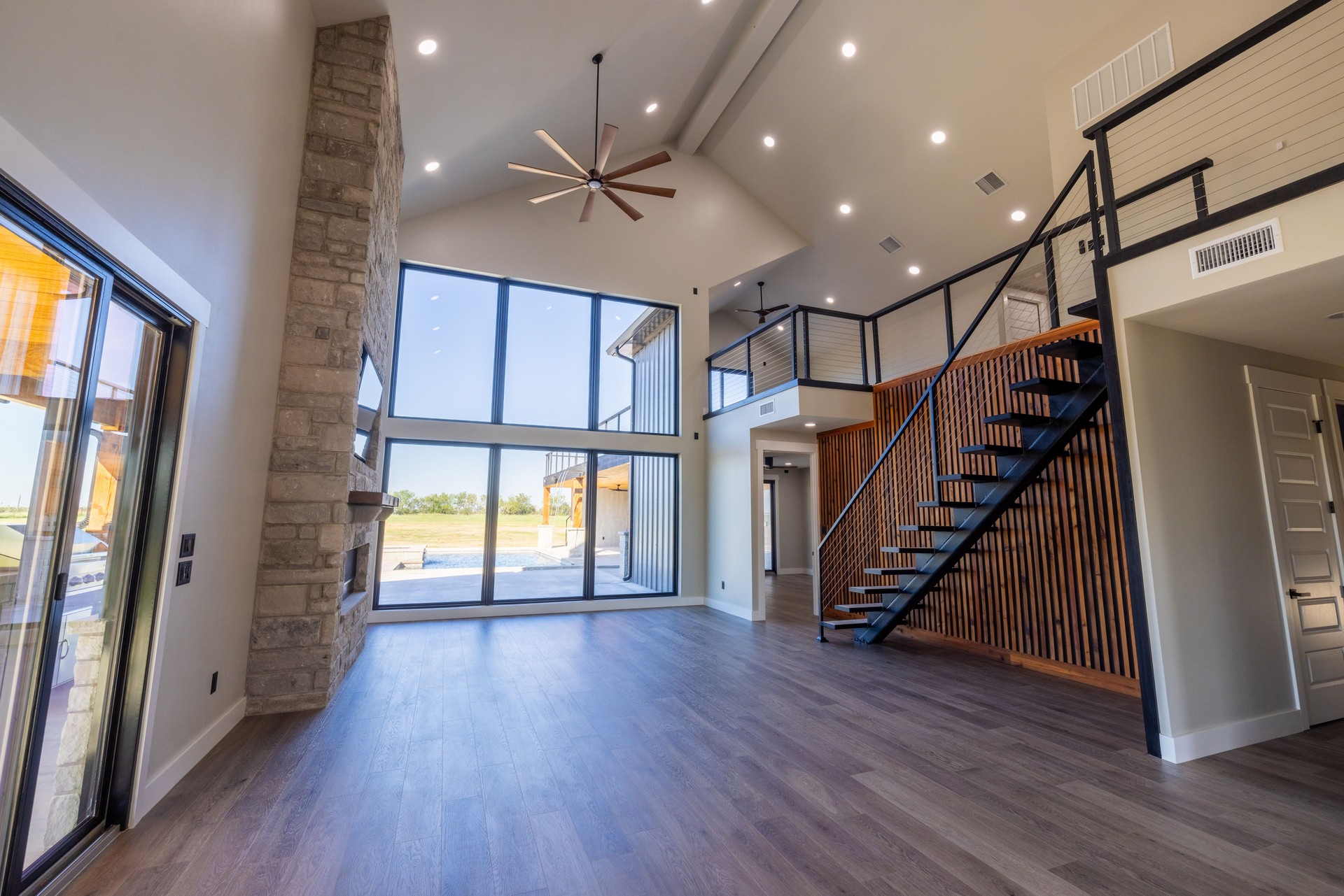 Living Area in a Modern Luxury Home Living Area in a Modern Luxury Home